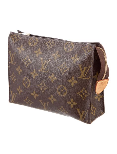 louis vuitton toiletry pouch monogram 19 brown|louis vuitton monogram toiletry pouch.